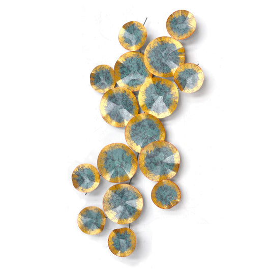 Painel Oceano Verde com Dourado